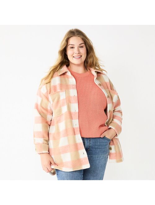 Plus Size Sonoma Goods For Life Cozy Shacket