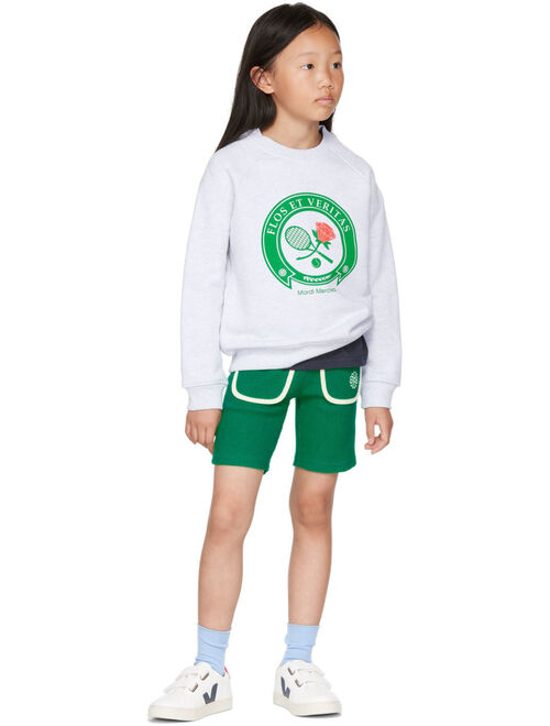 Mardi Mercredi Les Petits Kids Green Waffle Shorts