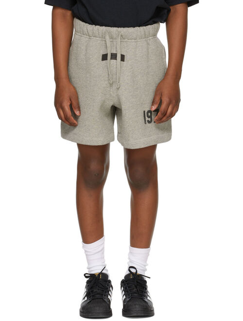 Essentials Kids Grey '1977' Shorts