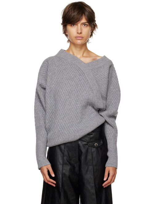 LVIR Gray Unbalance Sweater