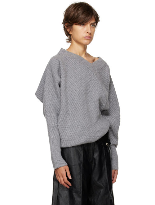 LVIR Gray Unbalance Sweater