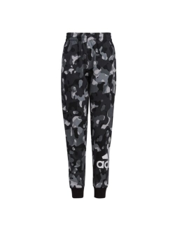 Big Boys Elastic Waistband Core Camo Allover Print Joggers