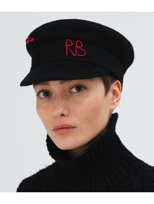 Ruslan Baginskiy logo-embroidered baker boy cap