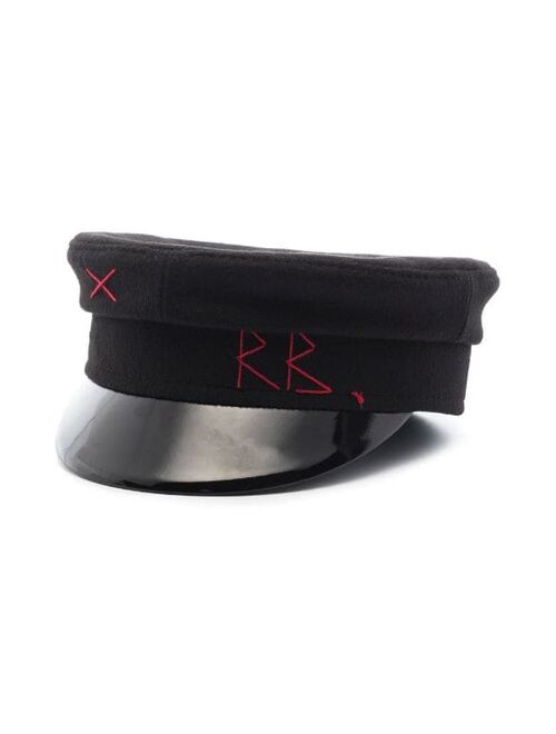 Ruslan Baginskiy embroidered monogram baker boy hat