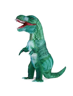 Mxosum Inflatable Dinosaur Costume for Adults Blow up T-rex Costume Funny Party Dino Costume Fancy Halloween Costume Suit