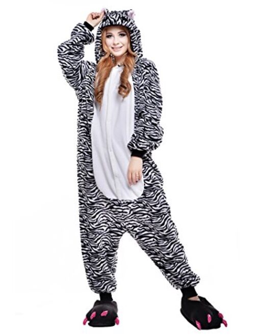 CANASOUR Polar Fleece Christmas Adult Anime Unisex Animal Costume Cosplay Onesie