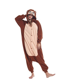 Sqlszt Animal Adult Onesie Pajamas Plush One Piece Cosplay Animal Costume