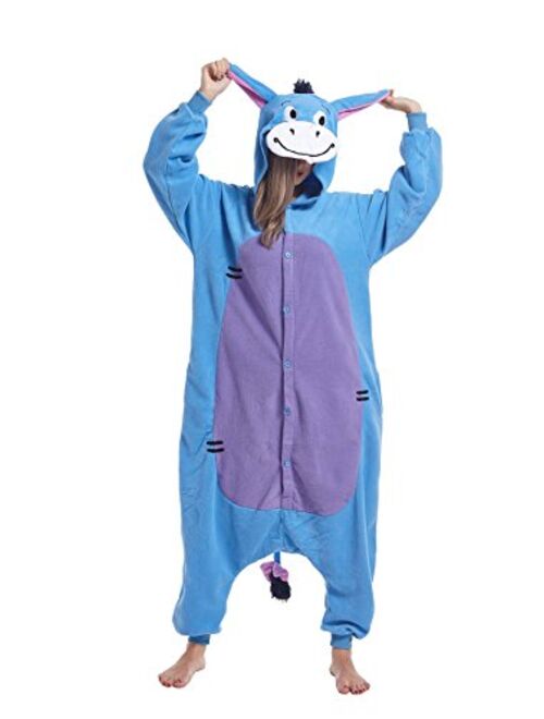 Sqlszt Animal Adult Onesie Pajamas Plush One Piece Cosplay Animal Costume