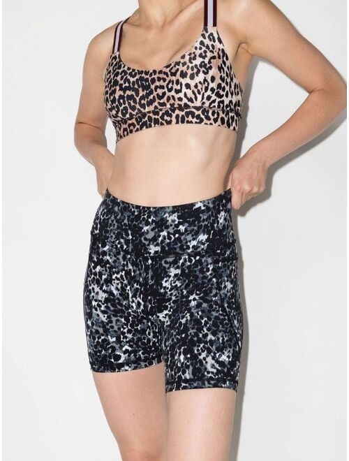 Sweaty Betty animal-print 6 inch shorts