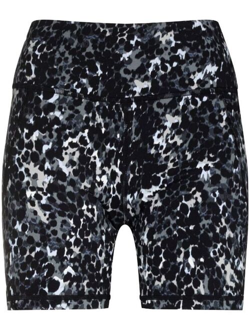 Sweaty Betty animal-print 6 inch shorts