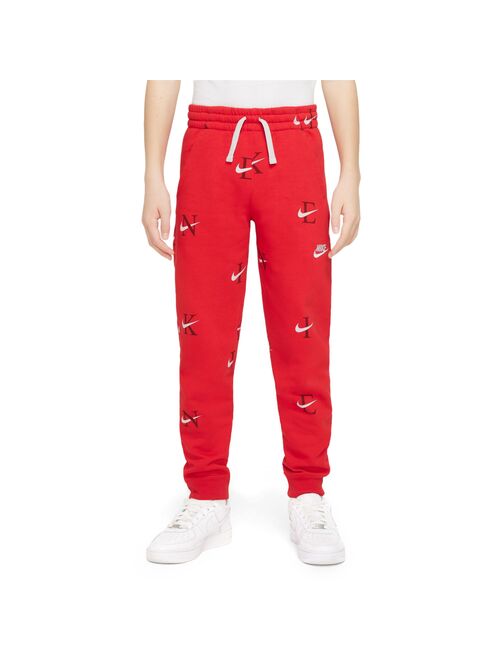 Boys 8-20 Nike Club Fleece Printed Joggers