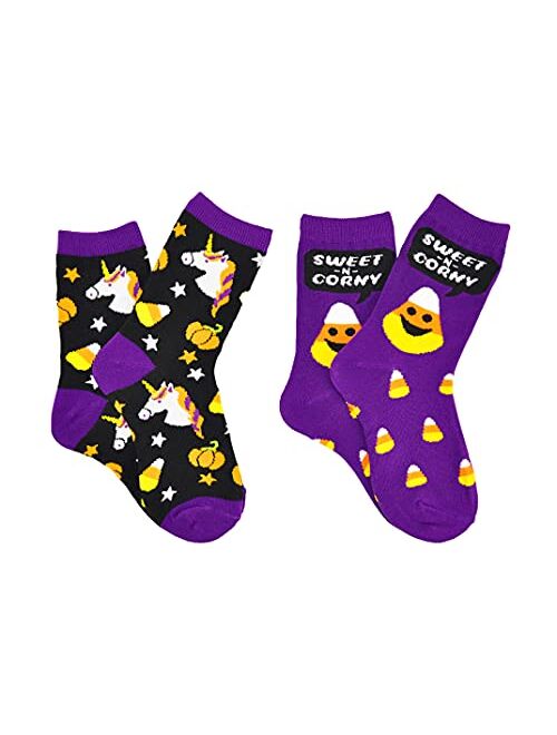 Everything Legwear Kids Halloween Crew Socks (2 Pair)