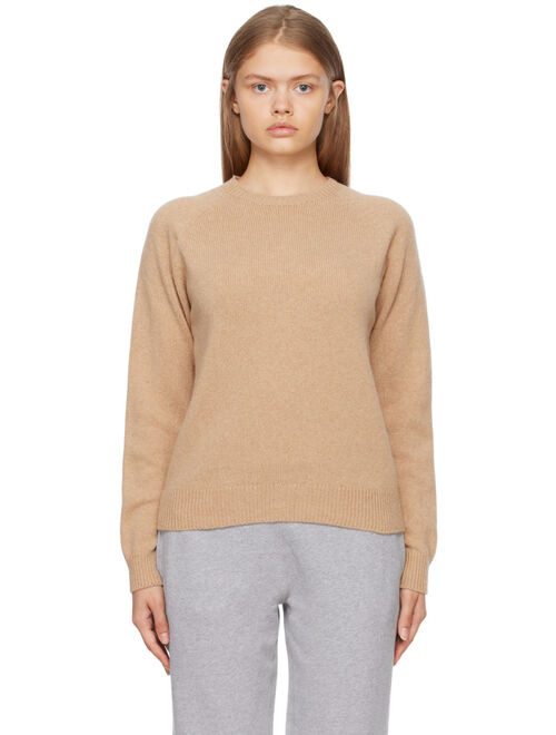 Sunspel Beige Crewneck Sweater