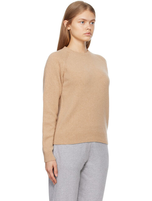 Sunspel Beige Crewneck Sweater