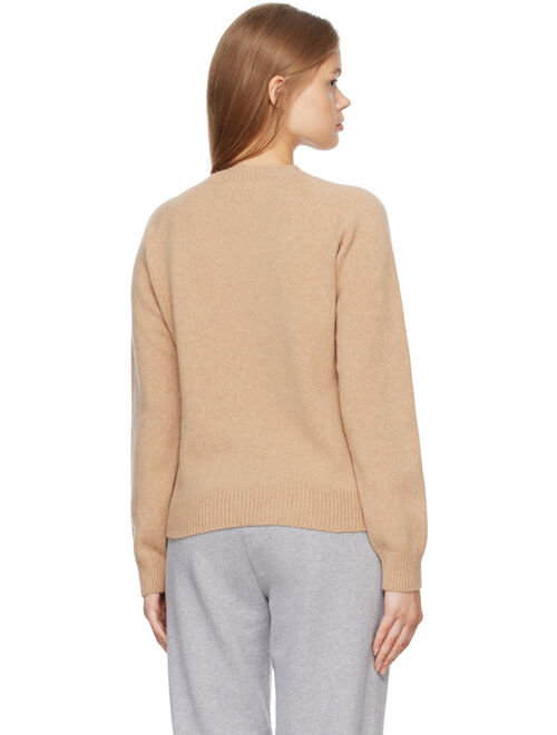 Sunspel Beige Crewneck Sweater