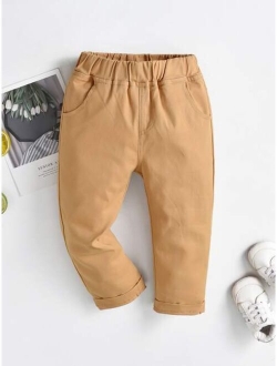 Toddler Boys Solid Tapered Pants