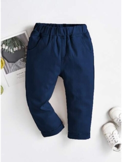 Toddler Boys Solid Tapered Pants