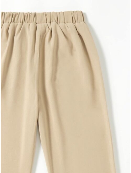 Shein Boys Patched Detail Pants