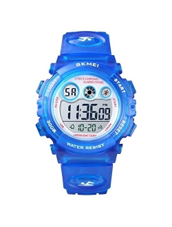 GOLDEN HOUR Watches for Kids Digital Sport Waterproof Boys Girls Watch Outdoor 12/24 H Alarm EL Backlight Stopwatch Military Child Wristwatch Ages 5-15