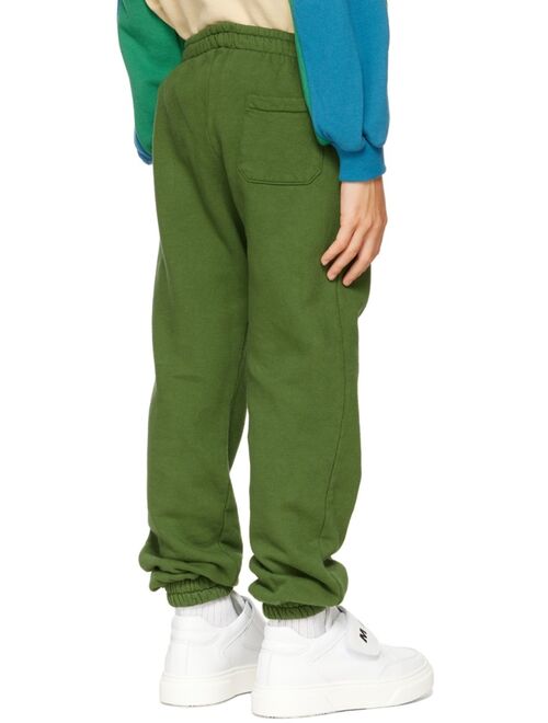 BOBO CHOSES Kids Green Painted Lounge Pants