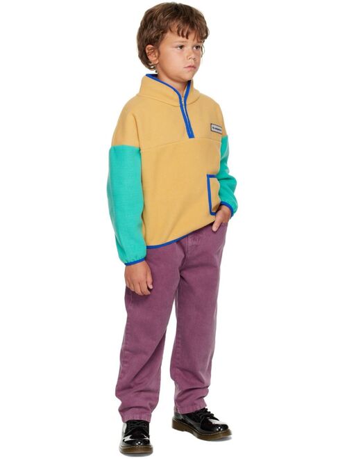 THE CAMPAMENTO Kids Purple Washed Trousers