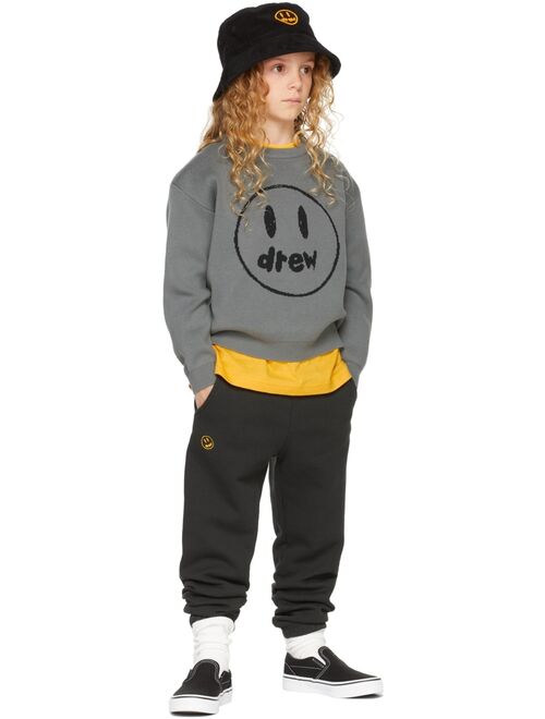 DREW HOUSE SSENSE Exclusive Kids Black Painted Mascot Lounge Pants