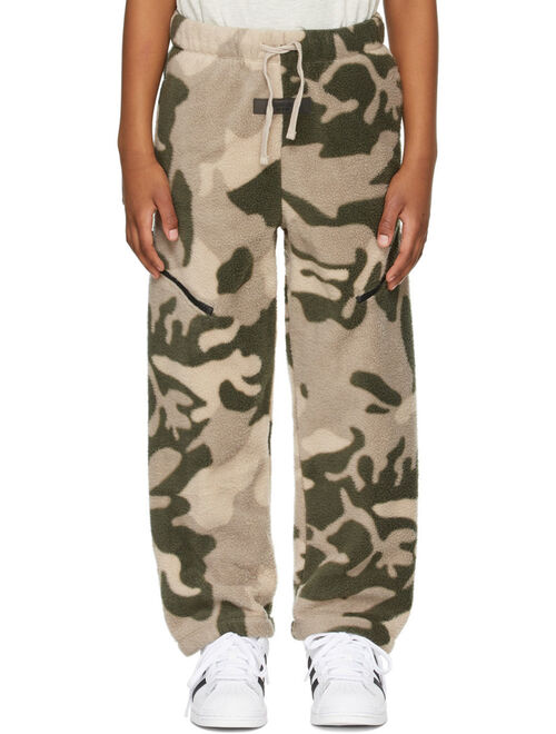 ESSENTIALS Kids Beige Camo Lounge Pants