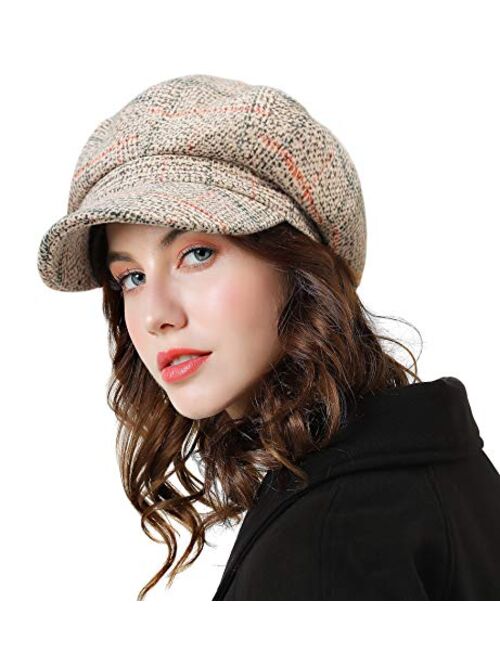 Sumolux Women Beret Newsboy Hat French Cap Classic Autumn Spring Winter Hats