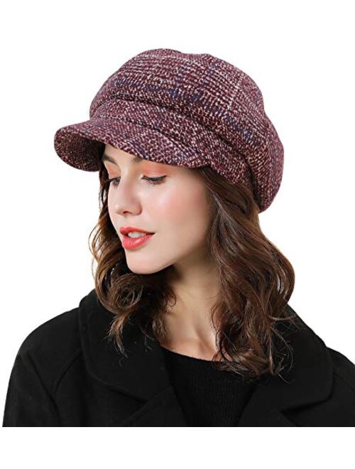 Sumolux Women Beret Newsboy Hat French Cap Classic Autumn Spring Winter Hats