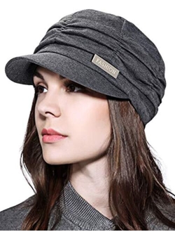 WETOO Womens Peaked Newsboy Cap for Women