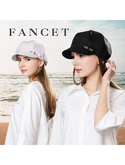 Fancet Packable Beret Newsboy Cap for Women Spring Summer Winter Gatsby Visor Hat 55-59 cm