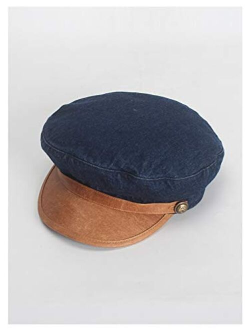 Jewelry-Box Men Women Corduroy Newsboy Cap Fiddler Ivy Hat Sailor Captain Sun Visor Winter