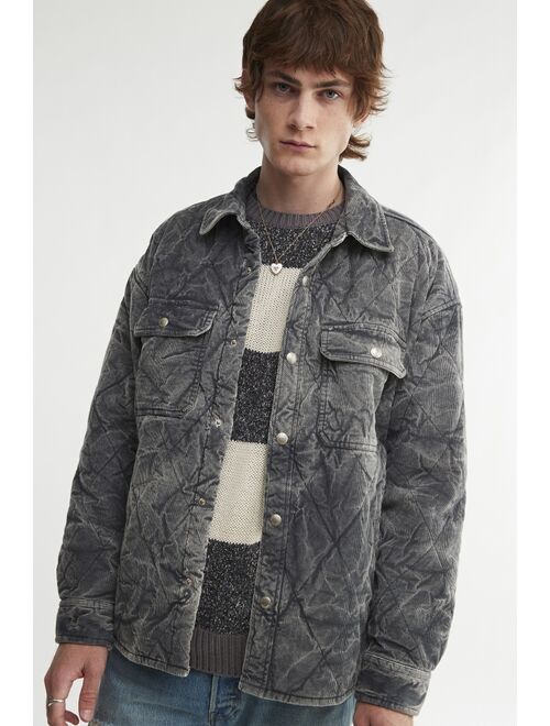 BDG Cord Quilted Shirt Jacket