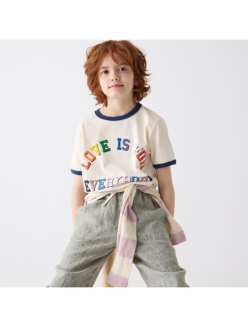 J.Crew Kids' "Love is for Everybody" graphic T-shirt