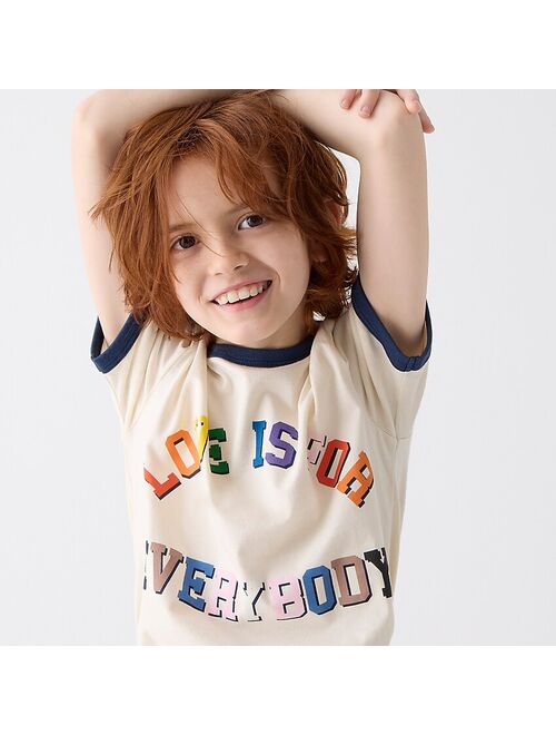 J.Crew Kids' "Love is for Everybody" graphic T-shirt