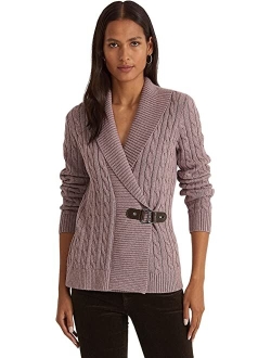 LAUREN Ralph Lauren Buckled Cotton Sweater