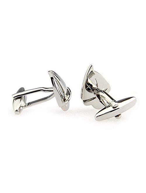 Vcufflinks Nautical Sailing Sailboat Silver Cufflinks