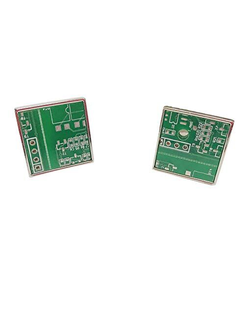 Vcufflinks Upcycled Real Circuit Board Pieces Pair Cufflinks