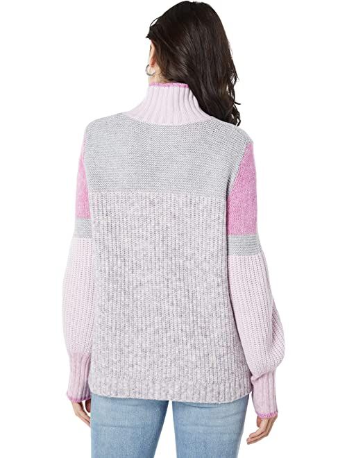 Splendid Marika Chunky Textured Turtleneck Sweater