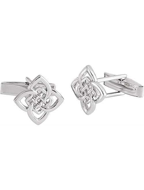 DiamondJewelryNY Fancy Celtic Cuff Links