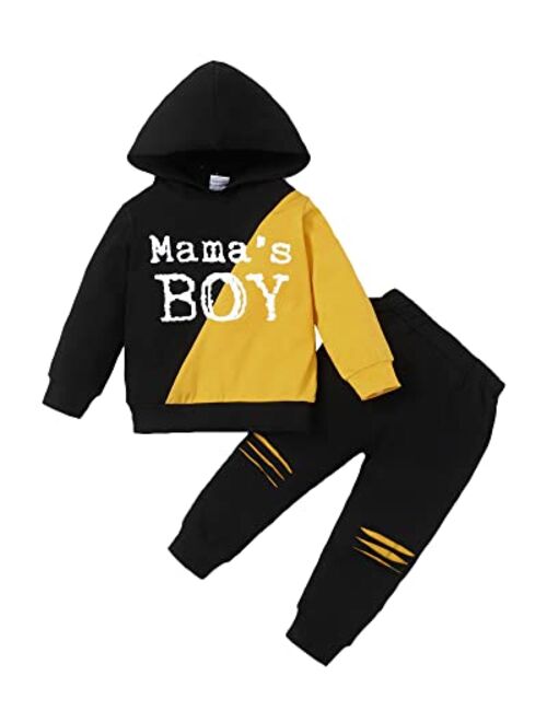 DISAUR Toddler Boy Clothes (1-6T) Sweatshirt Infant Outfits Long Sleeve Tops Pants Set