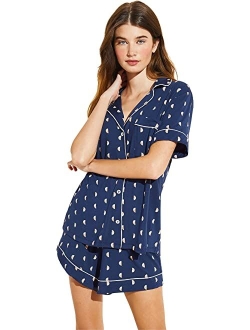 Eberjey Gisele Printed - The Relaxed Short PJ Set