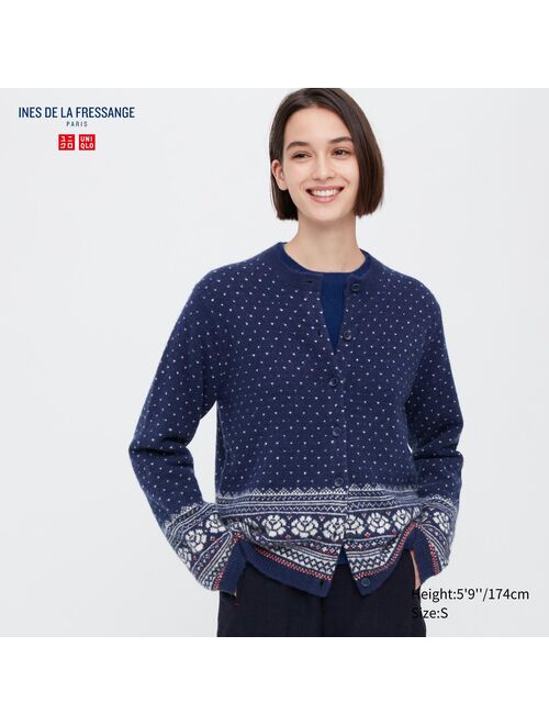 Uniqlo Jacquard Long-Sleeve Cardigan (Ines de la Fressange)