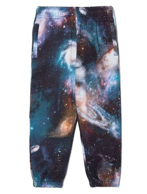 Molo galaxy-print organic cotton track pants