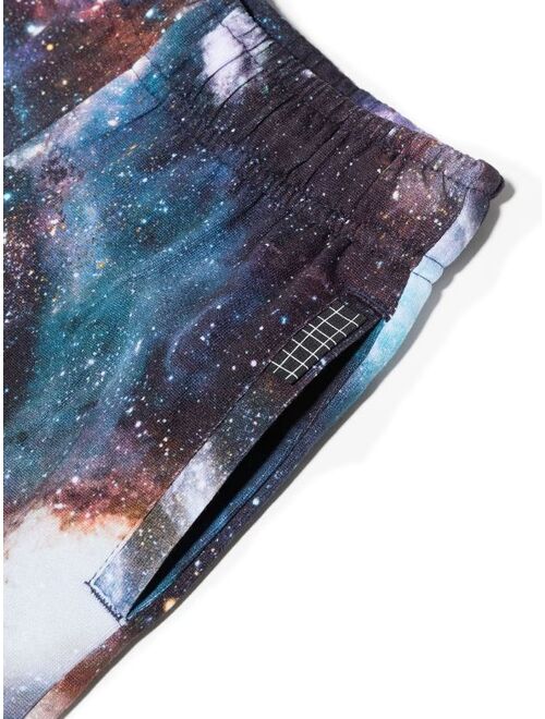 Molo galaxy-print organic cotton track pants