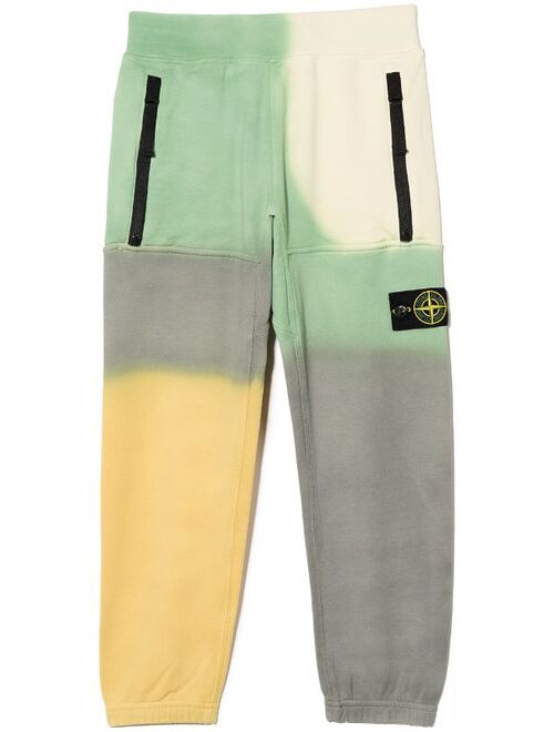 Stone Island Junior colour-block track pants