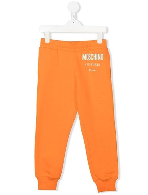 Moschino Kids cotton logo-print track-pants