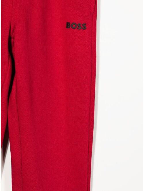 BOSS Kidswear logo-print track pants