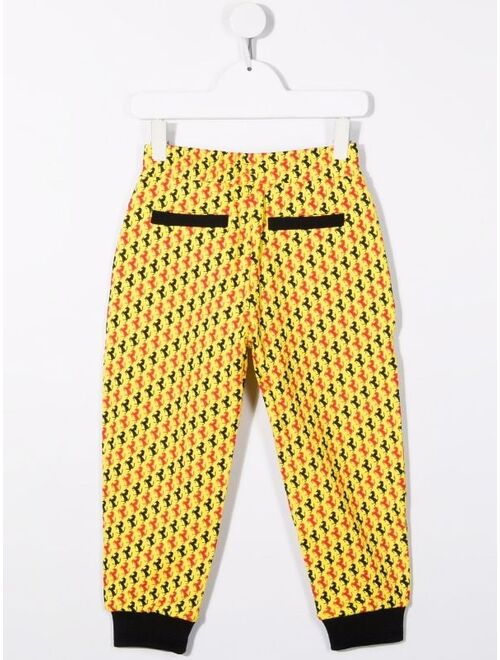 Ferrari Kids logo print joggers