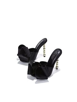 Salsa Sexy High Heels for Women, Oval Open Toe Shoes Heels